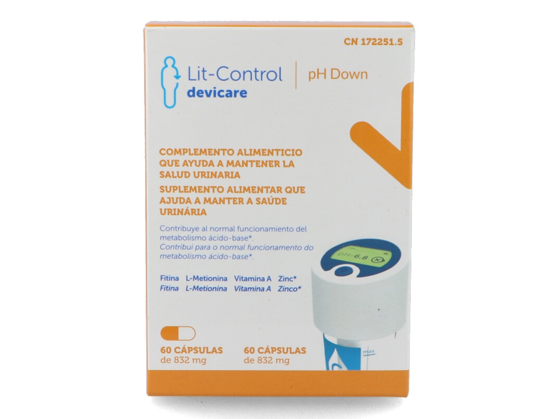 Complemento Alimentar EXELTIS Lit-Control Ph Down (60 capsulas)