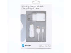 KIT Cargador Lightning GOODIS GKL4766WH Blanco