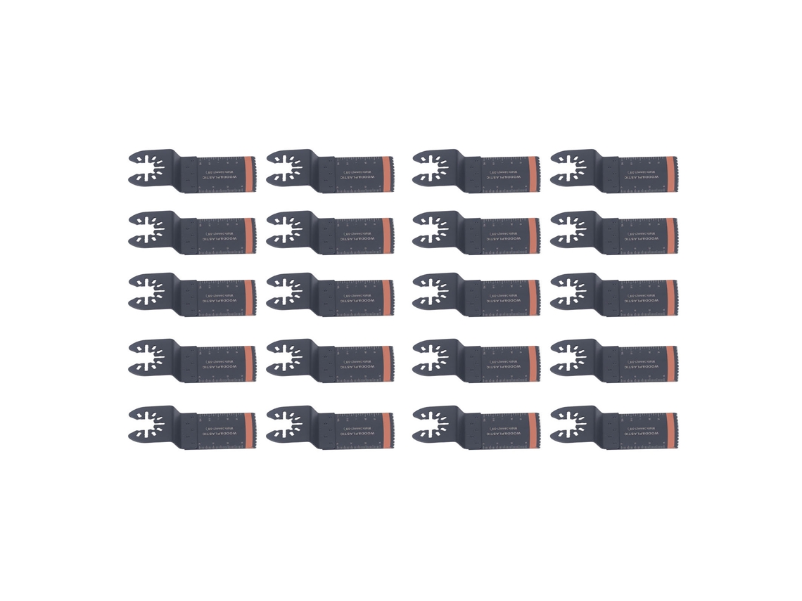 20 Hojas Para Sierra Oscilante De 34 Mm (1-3/8 Pulgadas) De Acero De Alto Carbono, Multifuncionales.