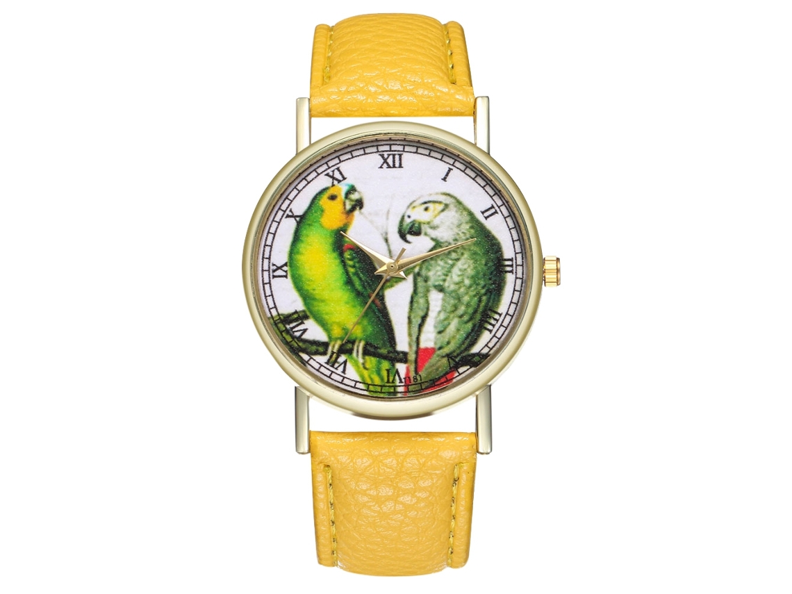Reloj De Cuarzo Clásico Y Casual Unisex Para Parejas, Regalo (amarillo)