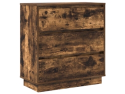 Maison Exclusive - Armario De Noche Con Cajón Roble Ahumado 71 X 34,5 X 75 Cm