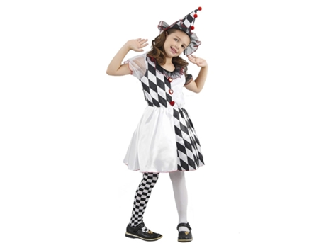 Disfraz Arlequina Niña Infantil S