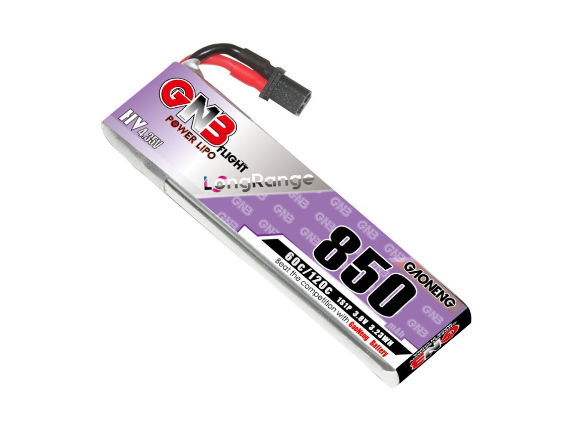 Batería Gaoneng de 38 V, 850 mAh, 60 C, 1 s, LiHV, conector A30 para Emax Tinyhawk S, BetaFPV, Beta75x