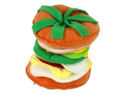 Juguete interactivo para perros Slowmoose con forma de hamburguesa