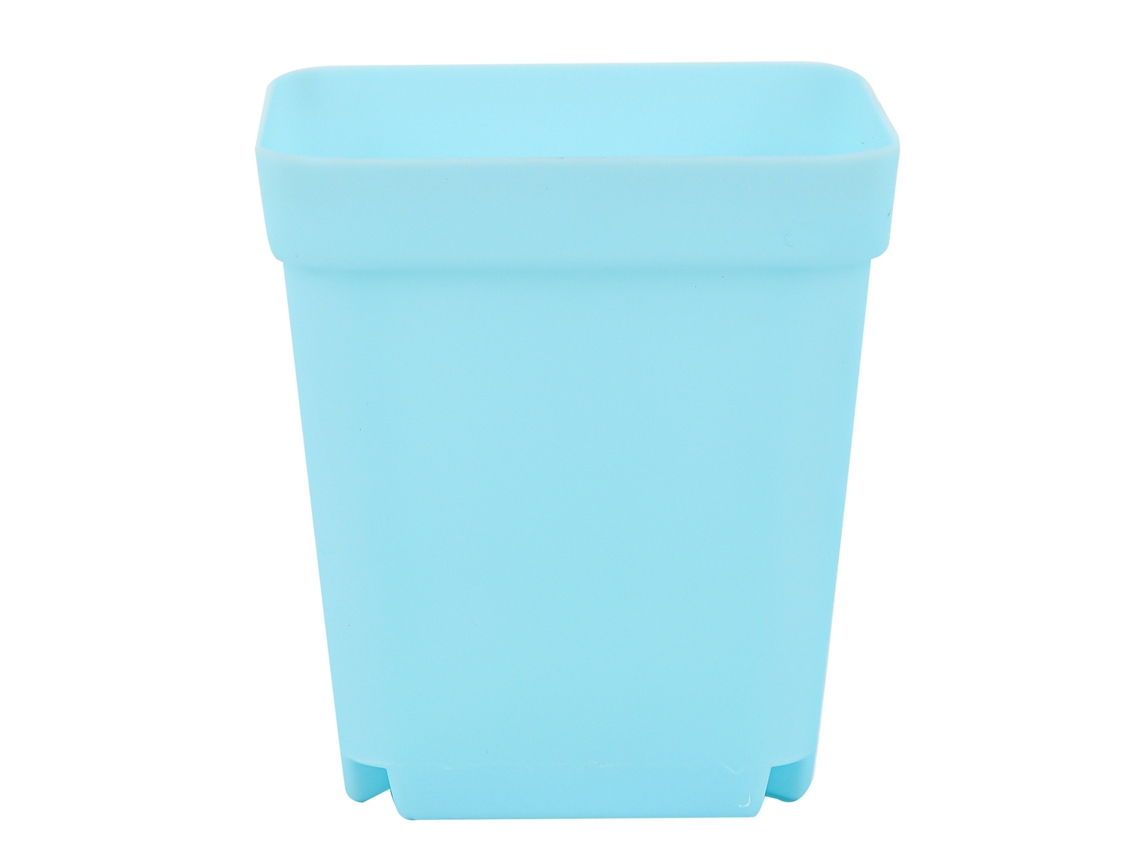 Maceta Decorativa Para Suculentas De Pp Con Agujeros Para Jardín, Balcón, Encimera, Azul, 8x7x7cm