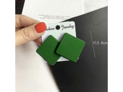 2026-aretes De Color Sólido, Aretes De Stud De Acrílico Redondo Para Mujer