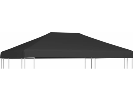 vidaXL Toldo de cenador 310 g/m² 4x3 m gris