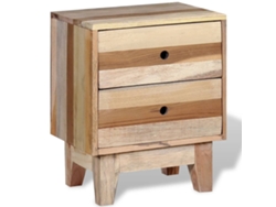 Mesita de Noche en Madera Reciclada Maciza
