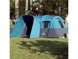 Tienda De Campaña Familiar Túnel 16 Personas Impermeable Azul