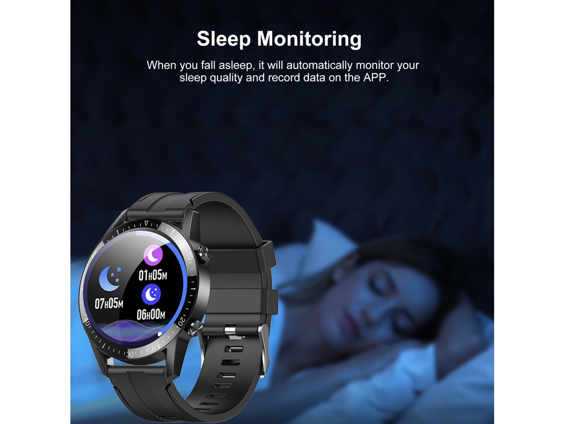 Reloj Inteligente Tm02 Con Monitor De Actividad Física, Frecuencia Cardíaca, Presión Arterial, Oxígeno Y Sueño, Certificación Ip67.