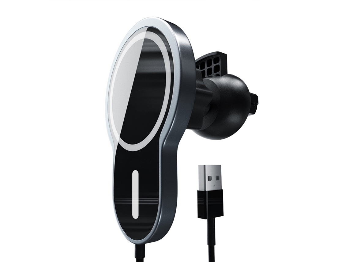 Cargador Inalámbrico Para Coche (carga Rápida De 15w, Compatible Con Iphone)