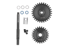 2 Engranajes Cilíndricos De 1,5 M De Acero Endurecido Y Eje De Transmisión Para Coche Rc Traxxas 1/5 25t+30t