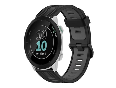 Correa Smartwatch Para Garmin Forerunner 158 20Mm Negro-Gris VENISYMLIS