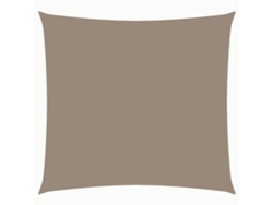 Maison Exclusive - Toldo De Vela Cuadrado Tela Oxford Gris Taupe 5x5 M