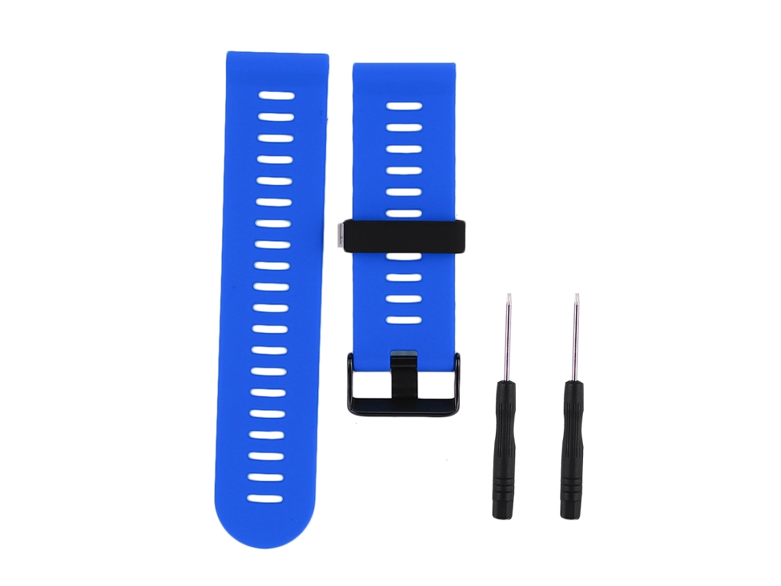 Correa de repuesto de silicona para reloj inteligente compatible con Garmin Fenix 3/3hr/5x/5x Plus, color azul
