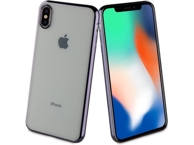 Funda iPhone XS Max MUVIT LIFE Bling Transparente