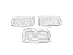 Juego De 3 Soportes Rectangulares Apilables De Acero Inoxidable 304 Para Freidora, Aptos Para Lavavajillas.