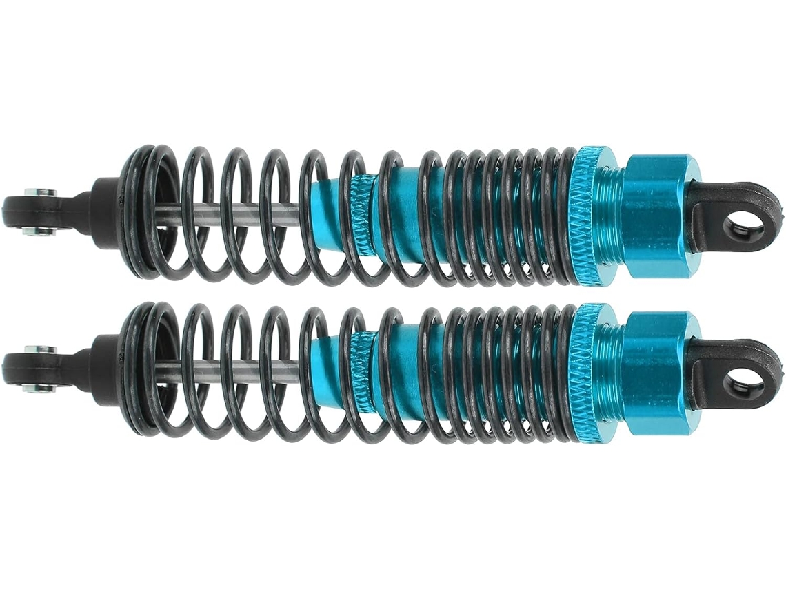 Amortiguadores Metálicos De 100 Mm, 2 Unidades, Piezas De Mejora Para Coche Rc Slash 2wd (azul)