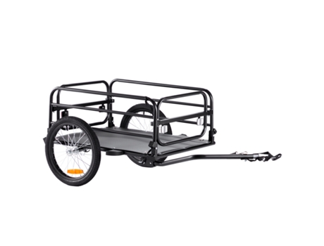 VEVOR-remolque de carga para bicicleta, carrito de almacenamiento para bicicleta, carga de 160 libras, acero al carbono