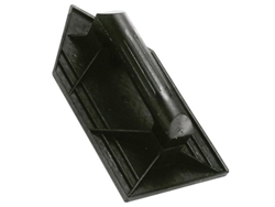 Talocha plástico punta mango redondo 26x14cm negra