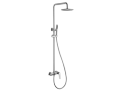 Columna de ducha monomando extensible de ACERO INOX. Color Acero cepillado MICE COLLECTION