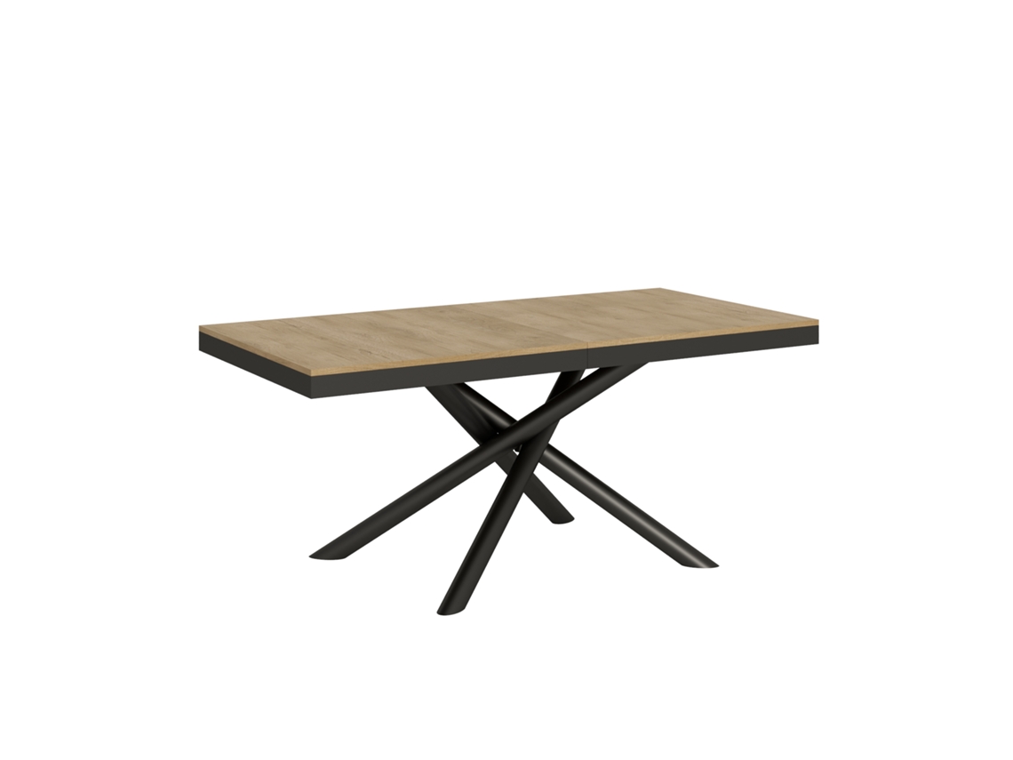 Mesa de Comedor ITAMOBY Famas Evolution (90x180/440 - Paneles de Melamina - Roble Natural)
