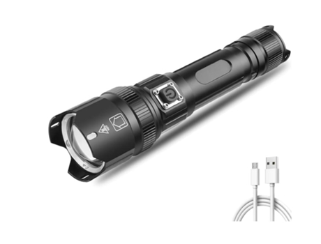Linterna Led Xhp100, lámpara de luz de antorcha recargable por USB, luces de trabajo impermeables, lámpara ultrabrillante Pa TURMIN