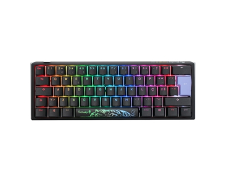 Teclado Mecánico DUCKY One 3 Classic Mini 60% Rgb Pbt Pt Cherry Mx Plateado