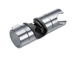 2026-soporte Para Ducha Manejar Reemplazable Ajustable 18-25mm Rotación 360° Cromado Abs Plata