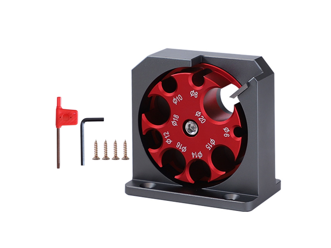 Kit De Marco Ajustable De 9 Orificios Para La Fabricación De Pasadores De 6-20 Mm Con Taladro Eléctrico - Herramienta Auxiliar De Carpintería