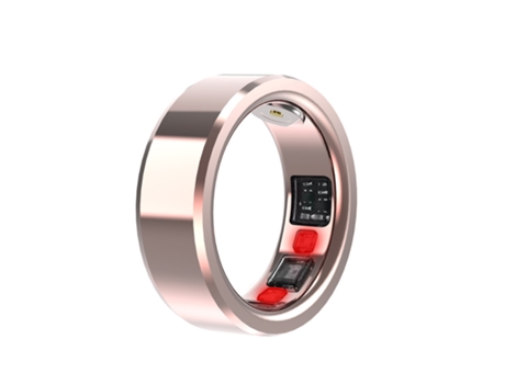 Smart Ring, CHRONUS C3, Contador de Pasos, Monitoreo de Salud, con Estuche de Carga 20#, Oro Rosa