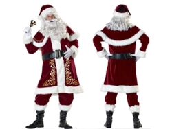 Disfraces de Navidad Ropa de Papá Noel Set Completo 4XL