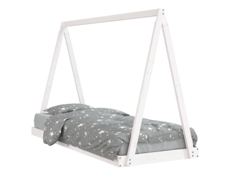 Estructura De Cama Infantil VIDAXL Blanco Madera (80x200 cm)