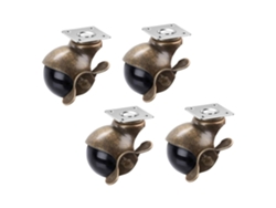 Ruedas Giratorias Universales, Capacidad De 36 Kg Por Rueda, Juego De 4, Rotación De 360 Grados Para Muebles.