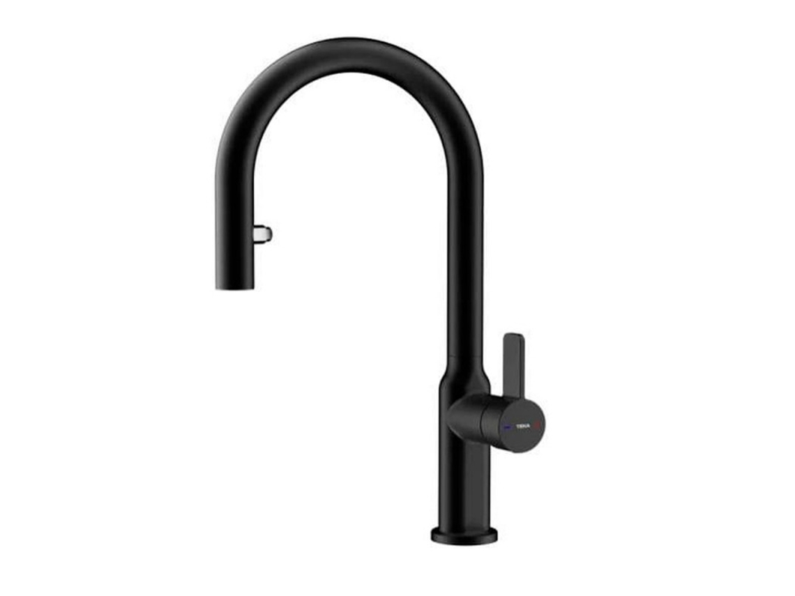 Grifo TEKA OVAL 9382 Negro Extraíble