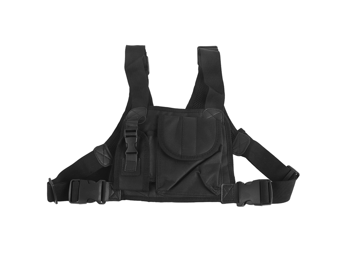 Pochete Para Rádio De Cinta Torácica Com Correia Ajustável Para Trabalho Em Locais Perigosos E Resgate