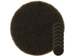 Fieltro Adhesivo Para Muebles Redondo 27Mm Marrón 8 Unidades PRIMEMATIK.COM