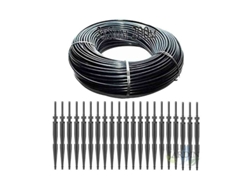 Microtubo 3X5Mm 200 Metros 50 Estacas Riego Por Goteo 2 6 L/H SUINGA