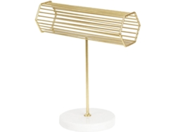 Soporte Hierro Pulseras Relojes Mármol Dorado Ligero Duradero Ideal Oficina Ahorra Espacio Elegancia Base Baño