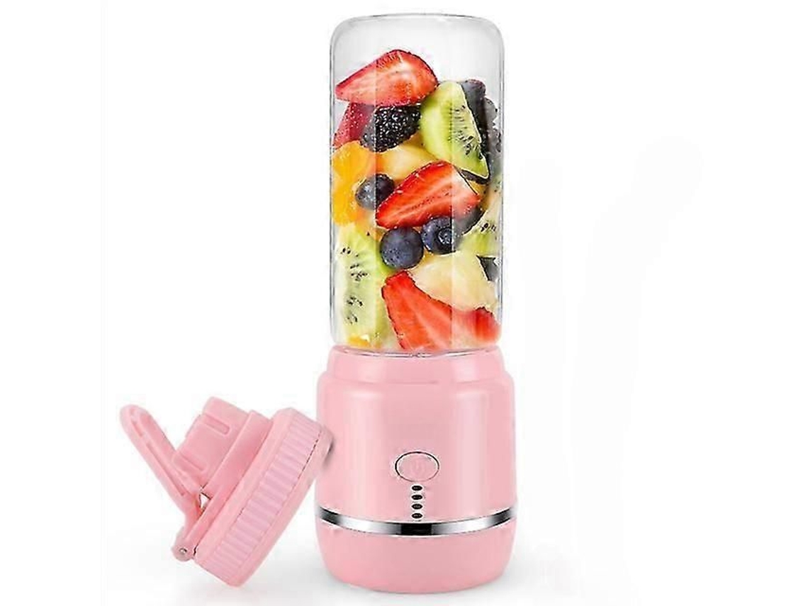 Licuadora eléctrica portátil USB, mini batidora de frutas, extractor de frutas, procesador de alimentos, batidos, licuadora de leche, vaso