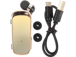 Auriculares retráctiles con 5 almohadillas, 2 auriculares, cable, micrófono y función manos libres. Ideales para conducir y practicar deportes al aire libre.