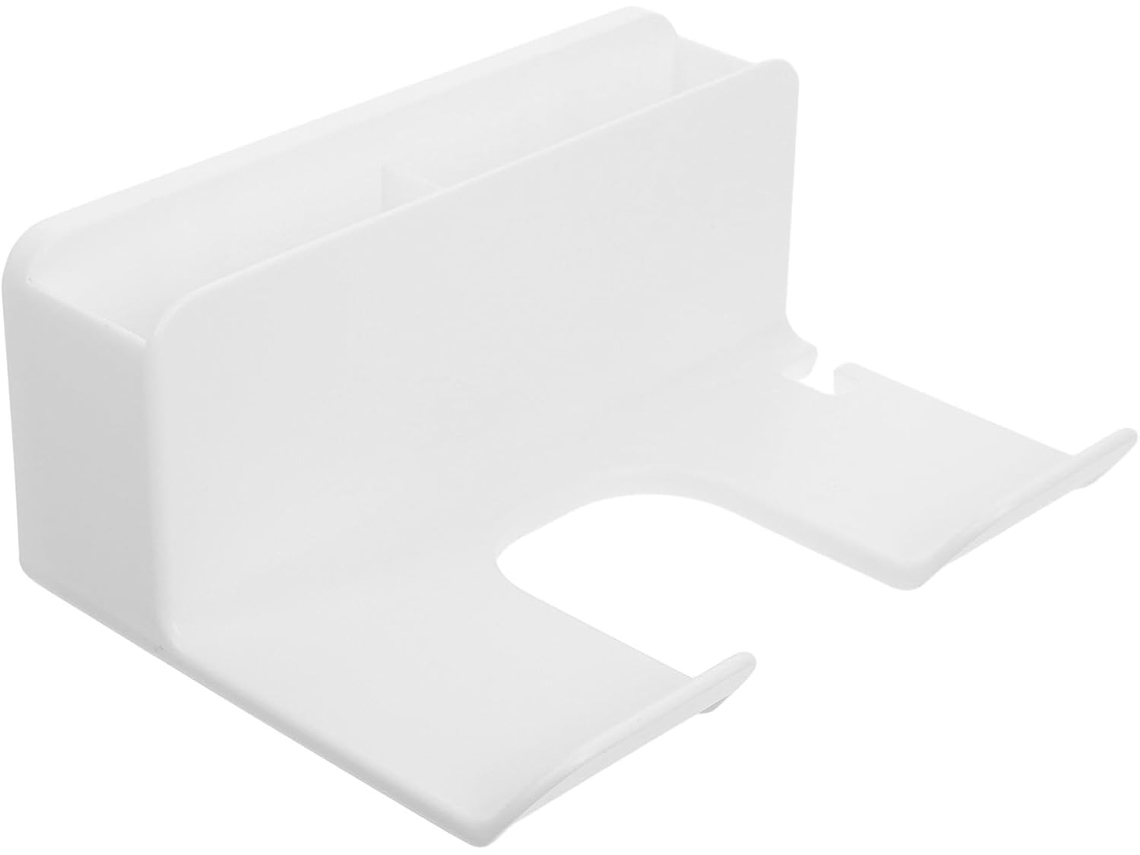 Soporte De Pared De Plástico Blanco Para Secador De Pelo,