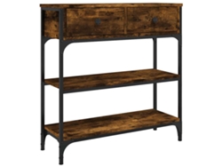 Maison Exclusive - Mesa Consola Madera De Ingeniería Roble Ahumado 72,5x25x75 Cm