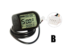 Nuevo panel de control LCD KT de 5" para motor de bicicleta eléctrica de 24/36/48 V
