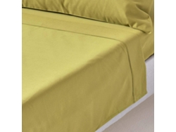 Homescapes Olive Green Egyptian Cotton Flat Sheet 1000 Thread Count, Double
