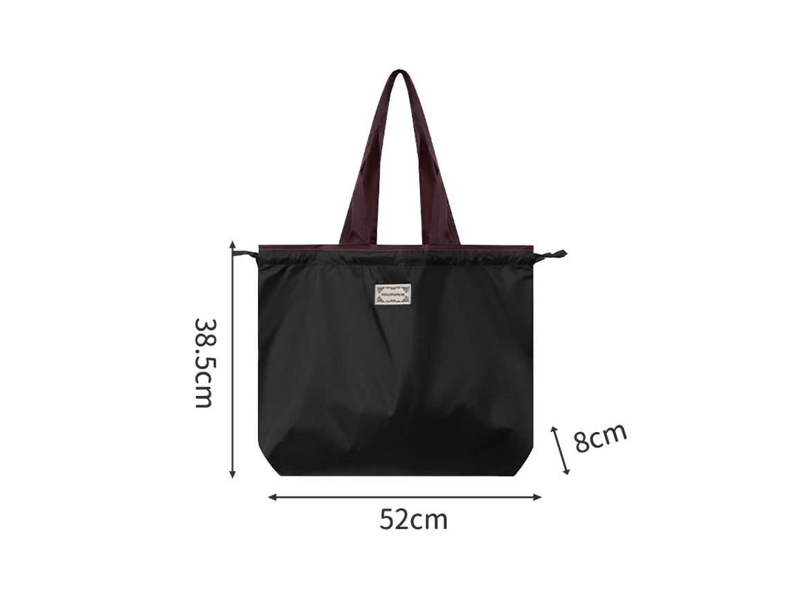 Bolsa de almacenamiento plegable y reutilizable de gran capacidad de Digitallab (negra)