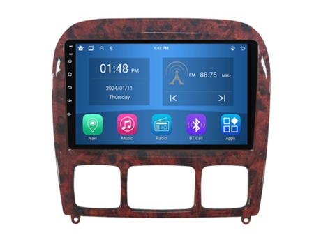 Autoradio 4GB RAM64GB ROM ROVERONE para Mercedes Benz S-Class S Class W220 VV220 1998 - 2005 CarPlay Android Coche Radio Bluetooth Navegación