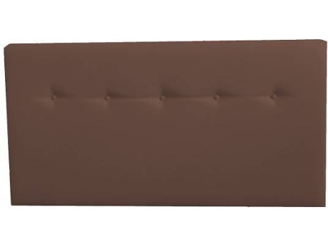 Cabecero DECORQUALITY Alaska (Marrón - Polipiel - 105 x 70 cm)