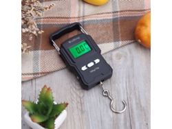 Balanza Digital Portátil De 75 Kg/10 G Con Gancho, Retroiluminación Y Cinta Métrica.