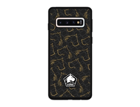 Funda Móvil Oficial Lille Fc para Samsung Galaxy S10 PHONECASES3D Piel Sintética Negro